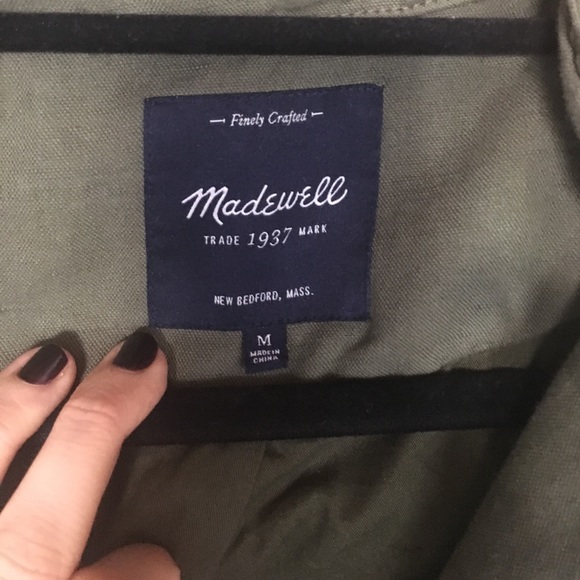 Madewell green military jacket - Picture 2 of 3